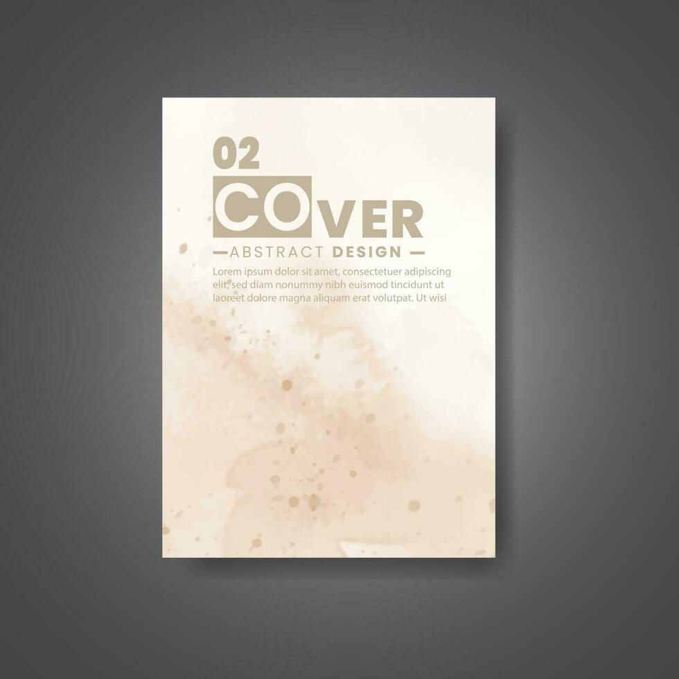 Cover template with watercolor background. Design for your cover, date, postcard, banner, logo. vector