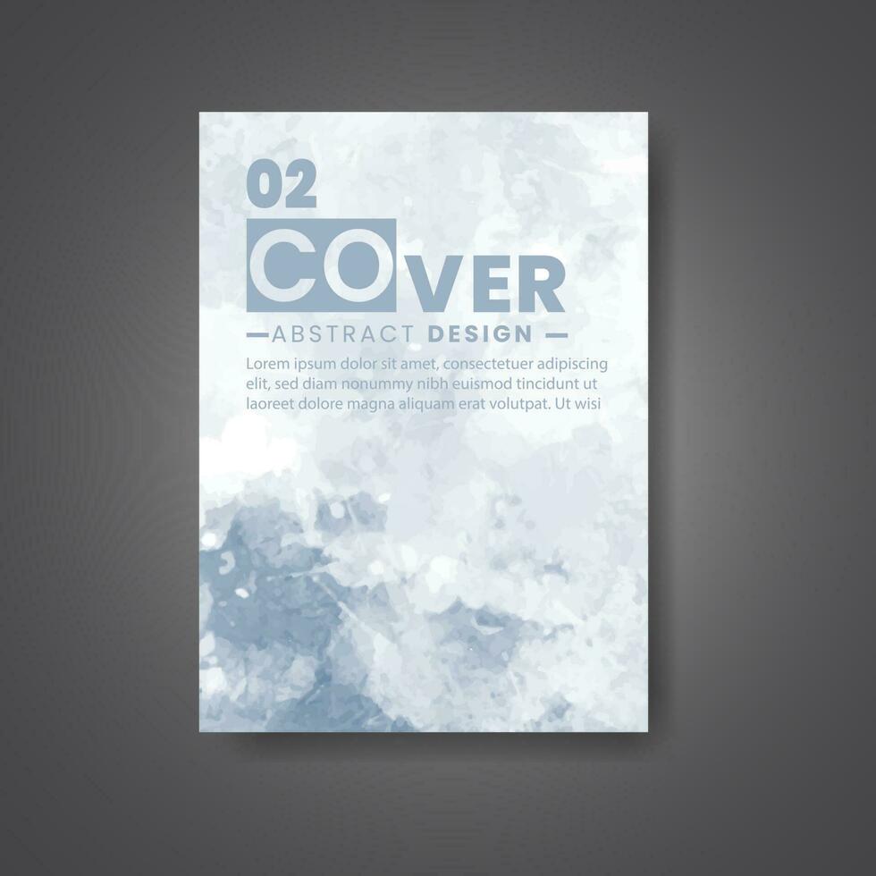Cover template with watercolor background. Design for your cover, date, postcard, banner, logo. vector