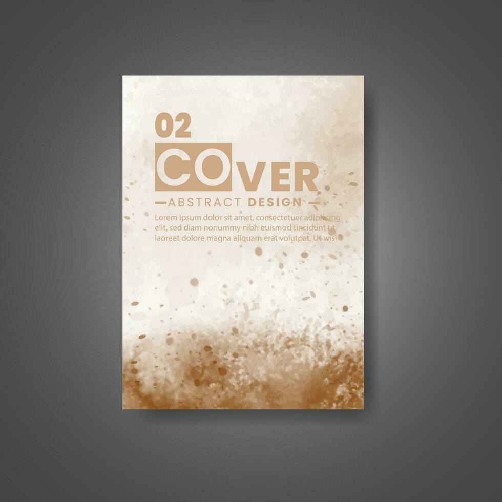 Cover template with watercolor background. Design for your cover, date, postcard, banner, logo. vector