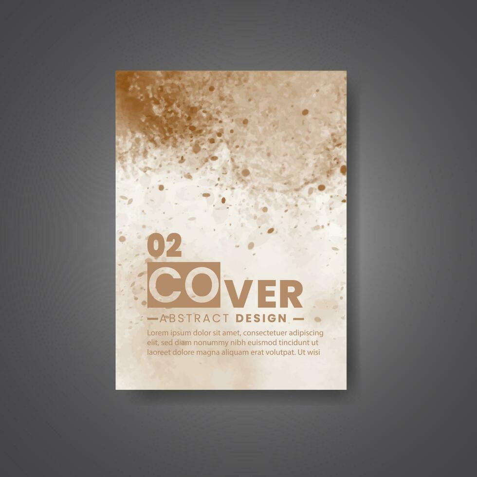 Cover template with watercolor background. Design for your cover, date, postcard, banner, logo. vector