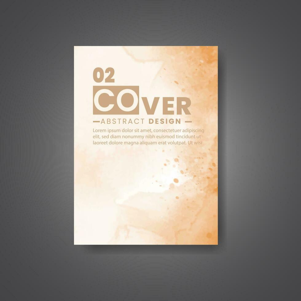 Cover template with watercolor background. Design for your cover, date, postcard, banner, logo. vector