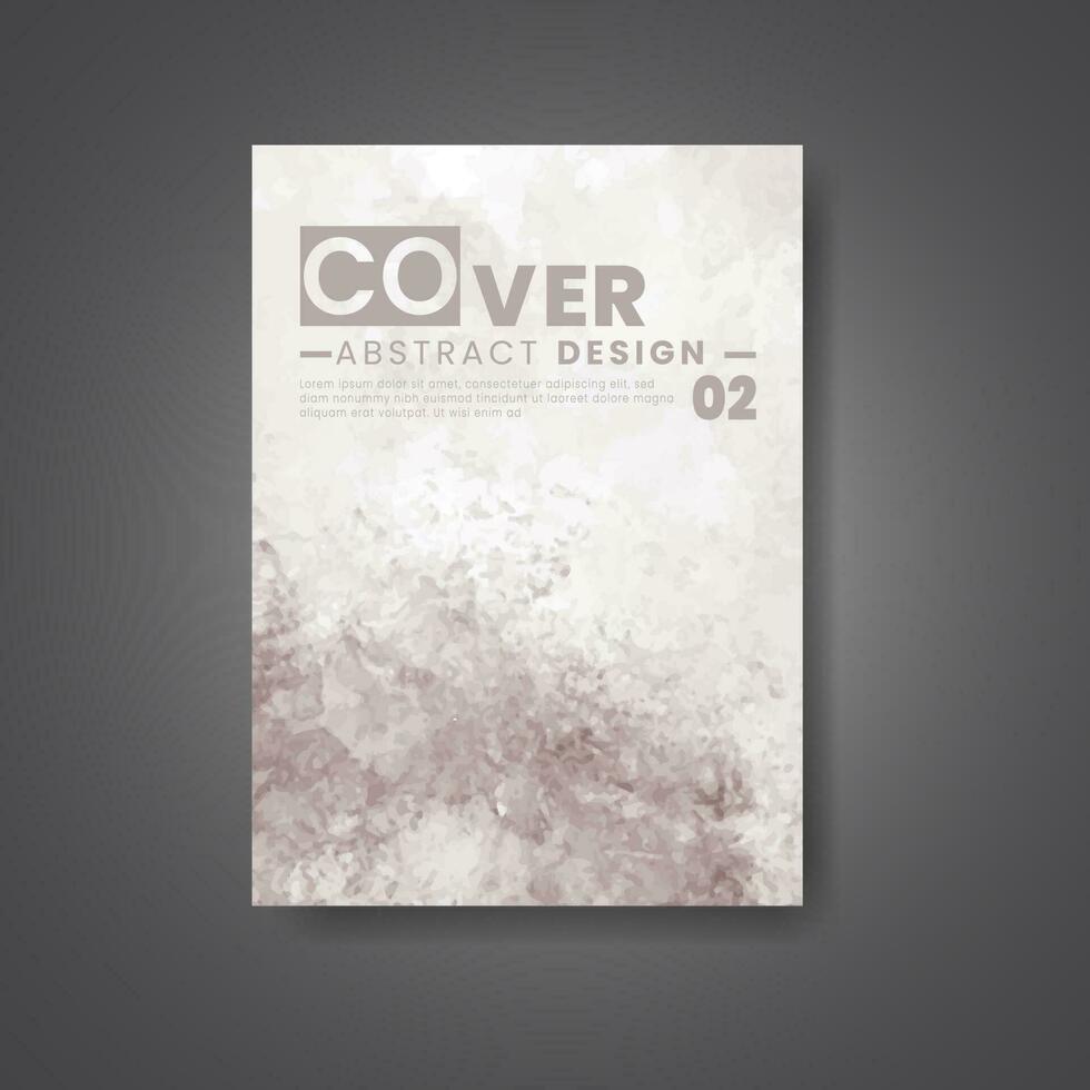 Cover template with watercolor background. Design for your cover, date, postcard, banner, logo. vector