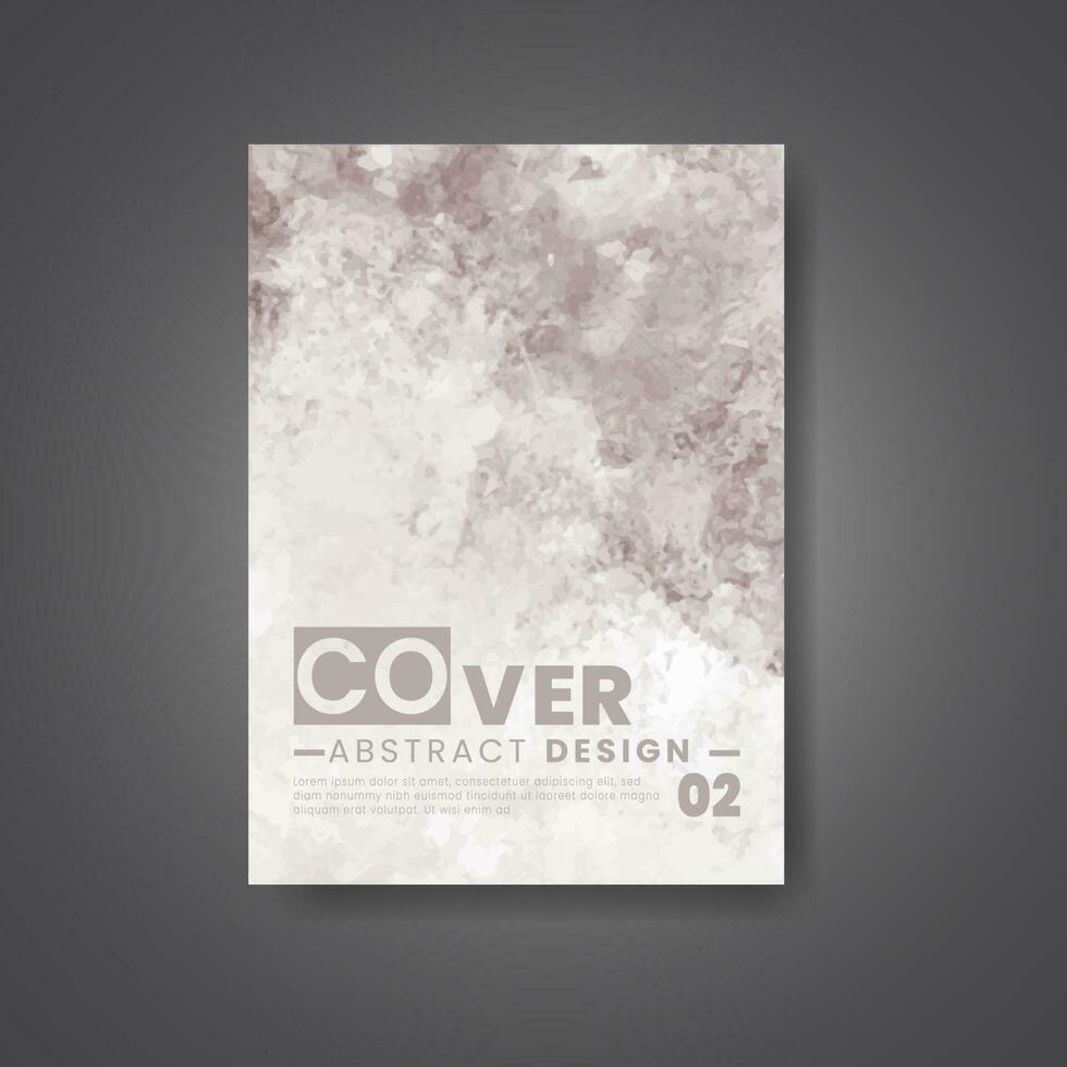 Cover template with watercolor background. Design for your cover, date, postcard, banner, logo. vector