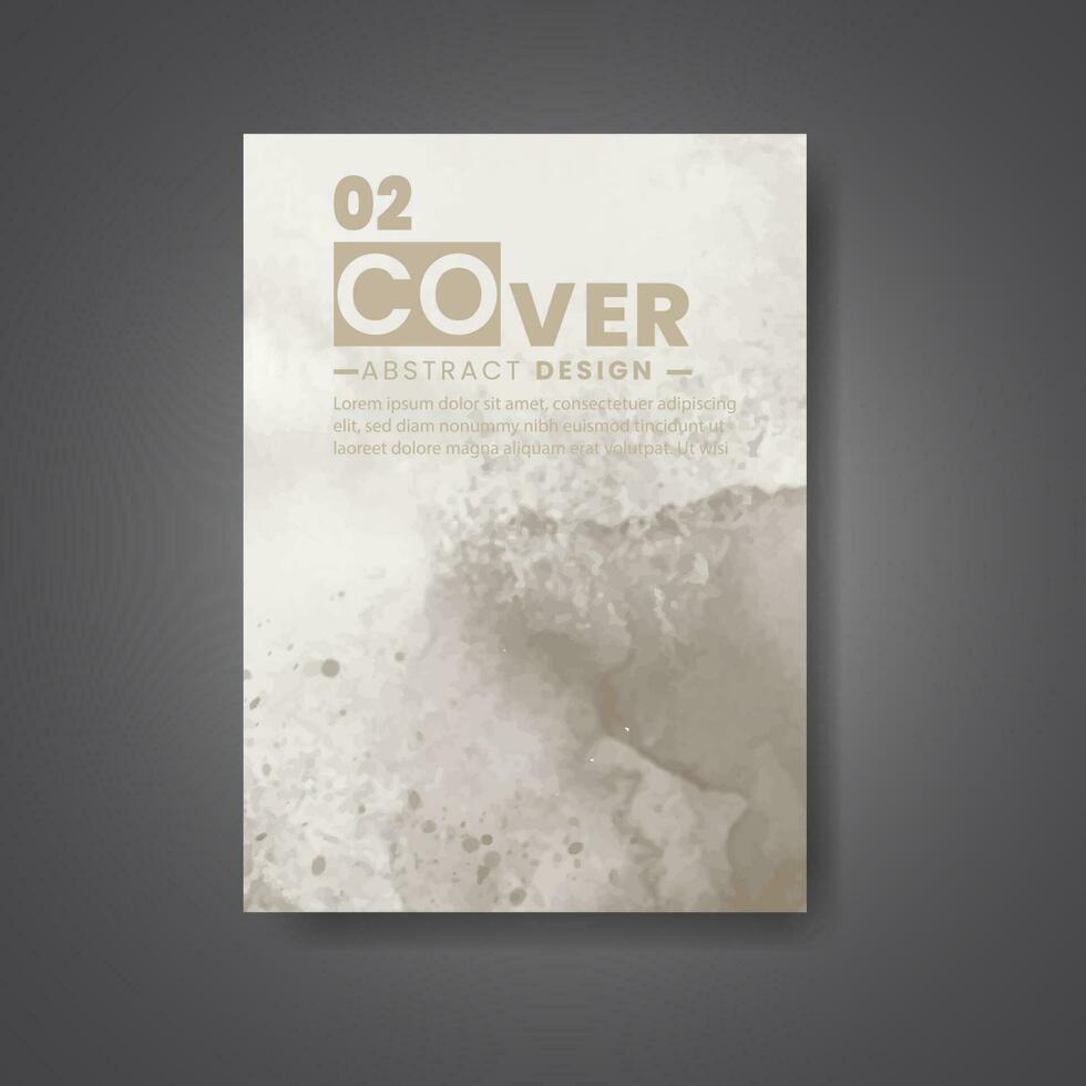 Cover template with watercolor background. Design for your cover, date, postcard, banner, logo. vector