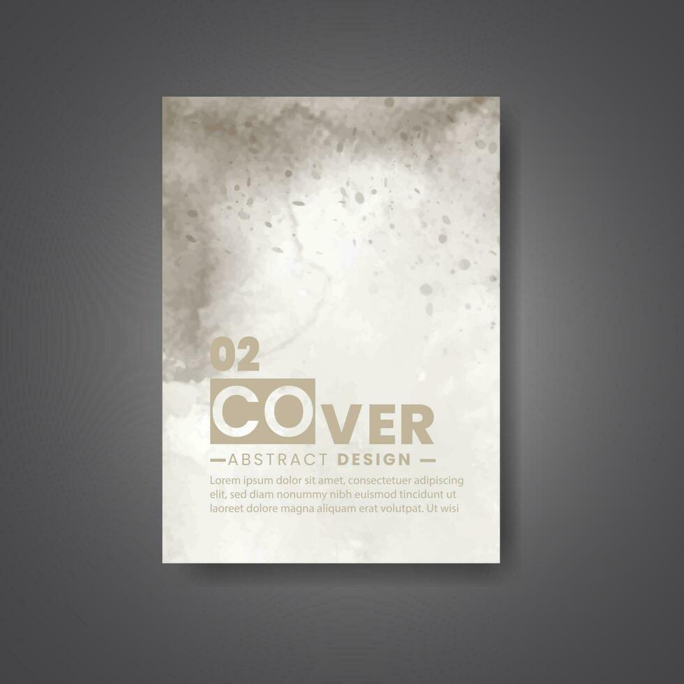 Cover template with watercolor background. Design for your cover, date, postcard, banner, logo. vector