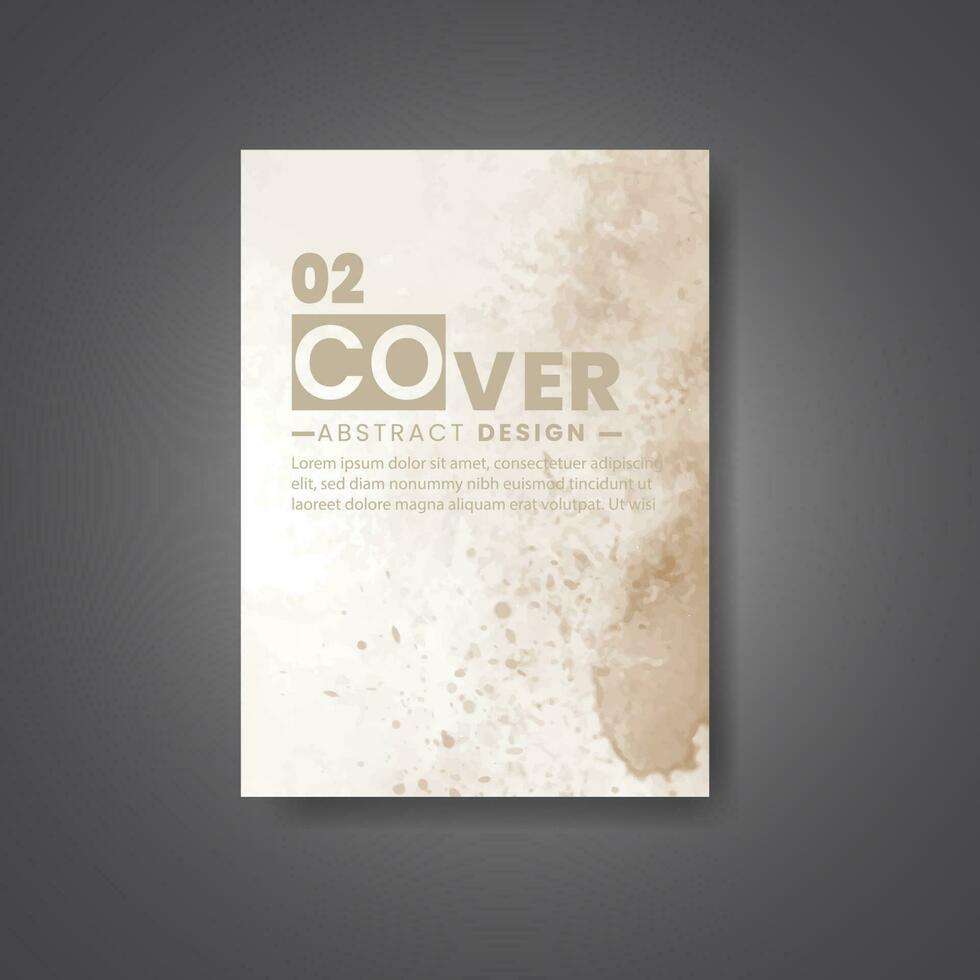 Cover template with watercolor background. Design for your cover, date, postcard, banner, logo. vector