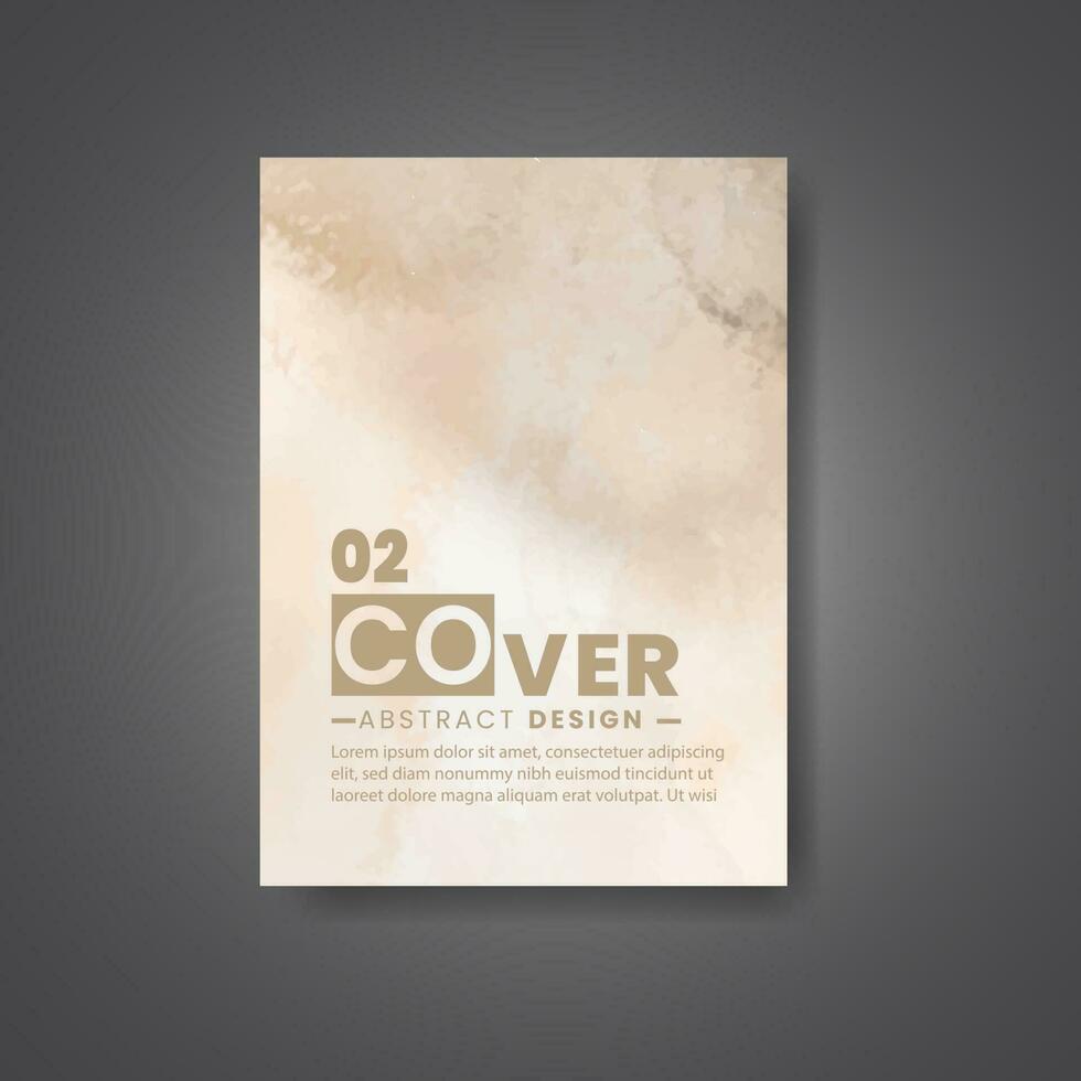 Cover template with watercolor background. Design for your cover, date, postcard, banner, logo. vector