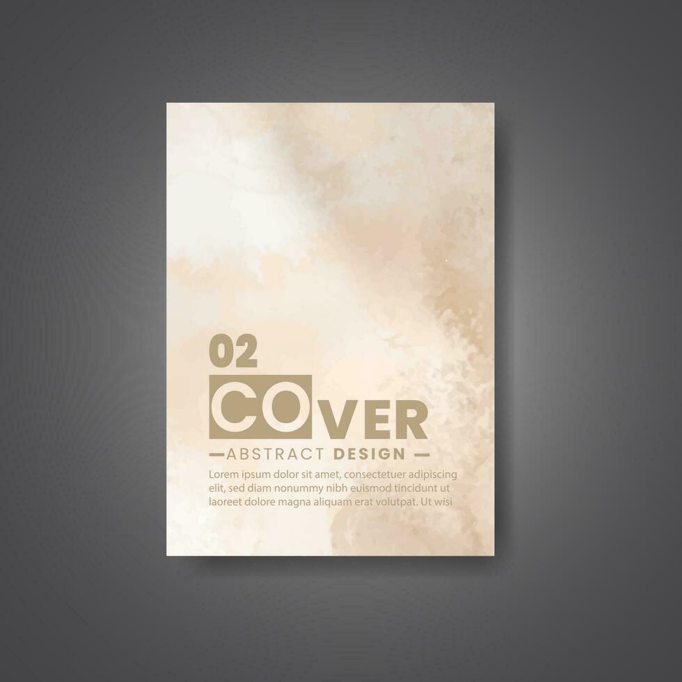 Cover template with watercolor background. Design for your cover, date, postcard, banner, logo. vector