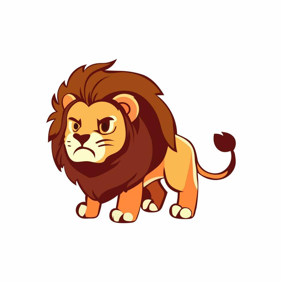 vector de dibujos animados de león