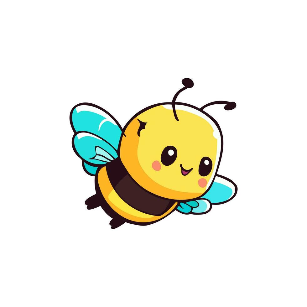 smile bee vector design