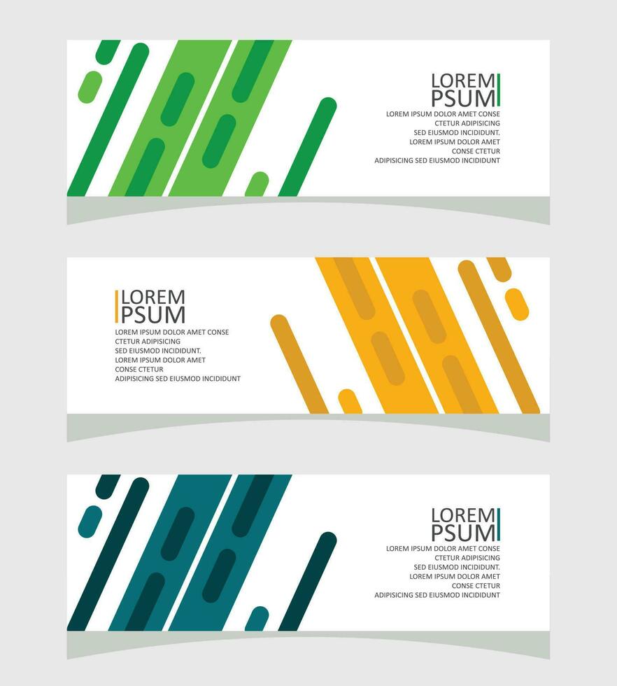 a set of vector banners with different colors and Abstract background banner design for social media and for website banner design and background design