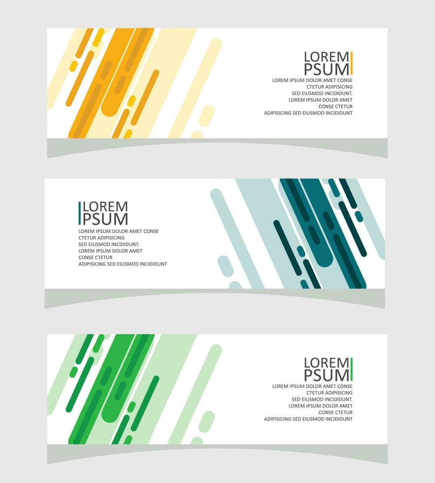 vector a set of banners with different colors and Abstract background banner design for social media and for website banner design and background design