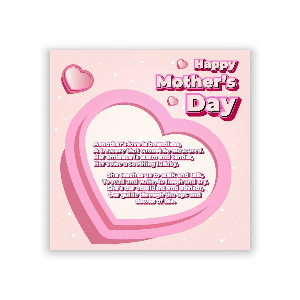 New Happy Mothers Day illustration Design. Vector Love