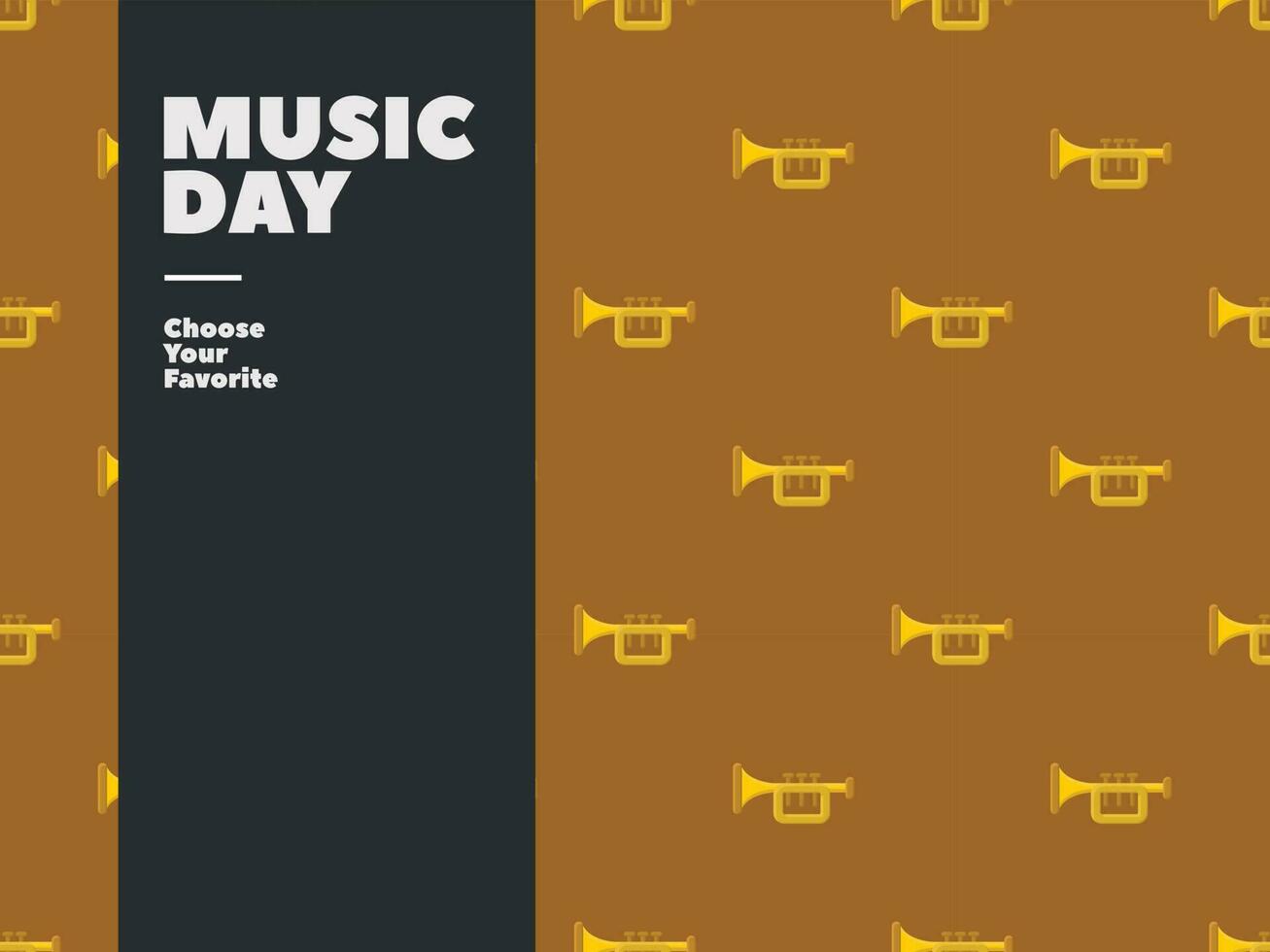 world music day media album song vector pattern seamless event band backdrop modern party festival