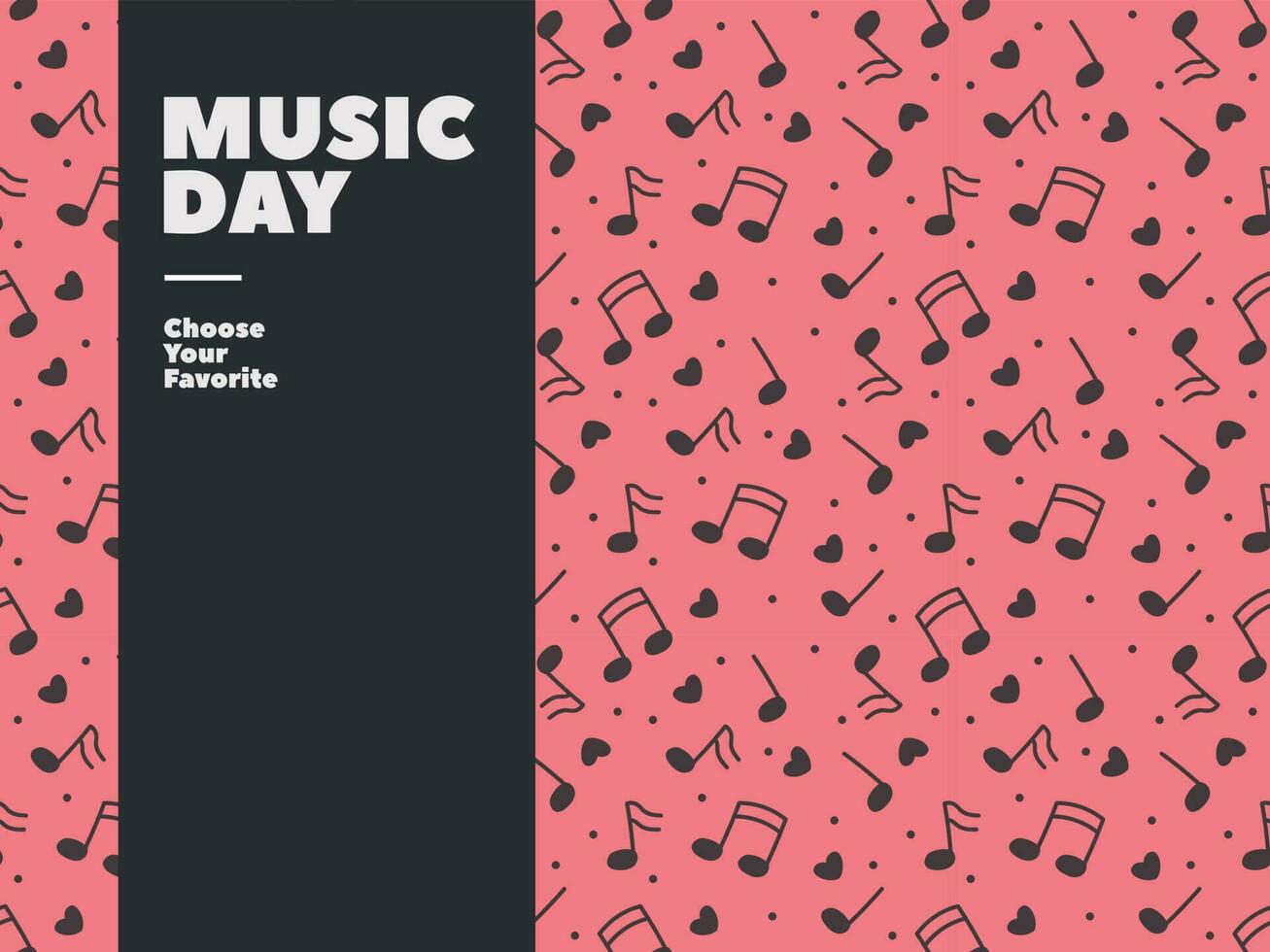 world music day media album song vector pattern seamless event band backdrop modern party festival