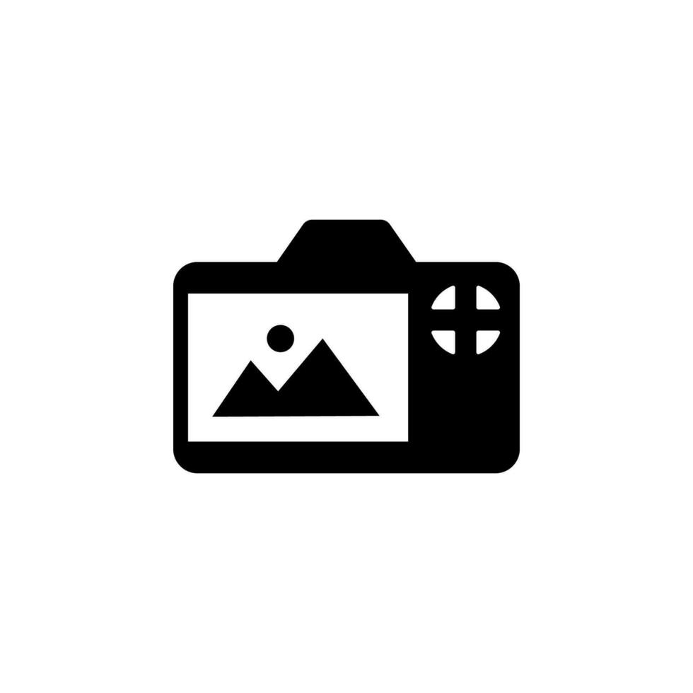 camera screen vector icon illustration