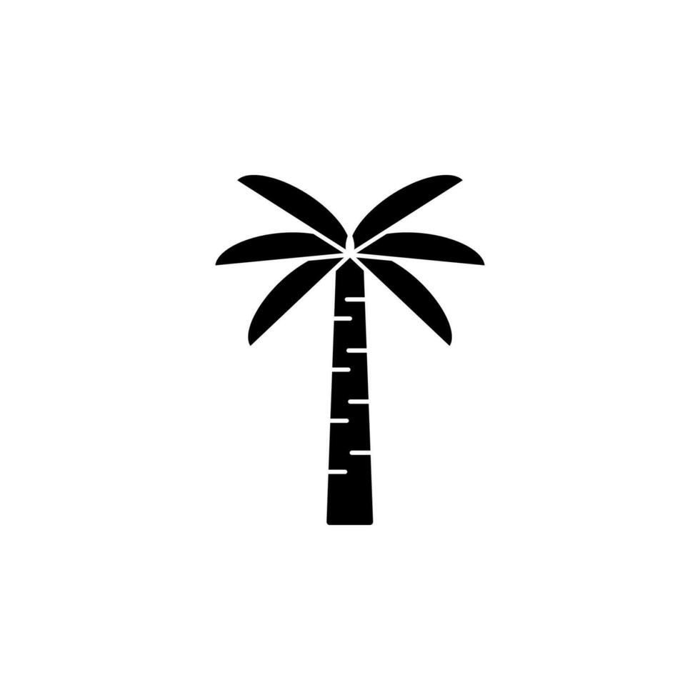 Egypt palm vector icon illustration