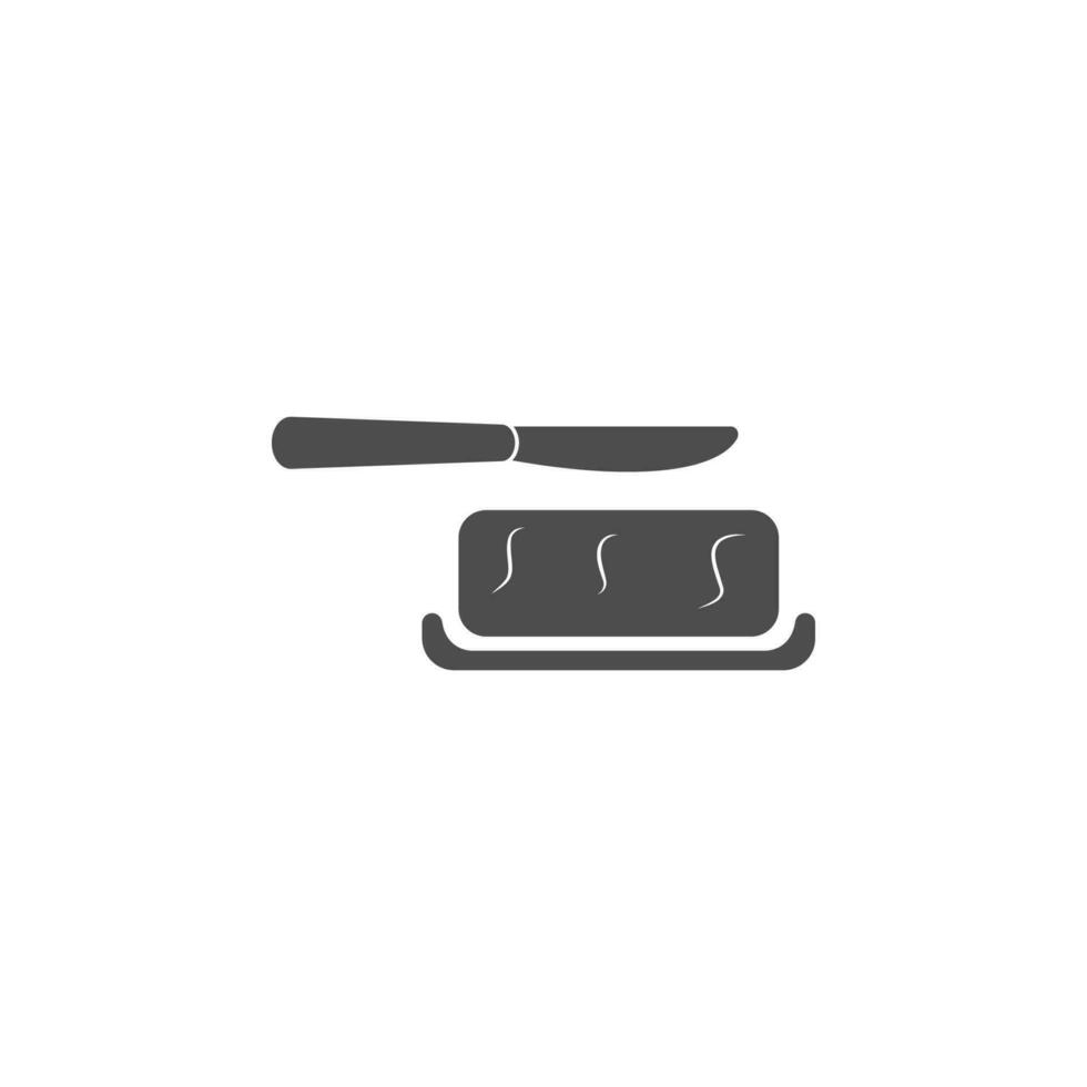 butter for breakfast vector icon illustration