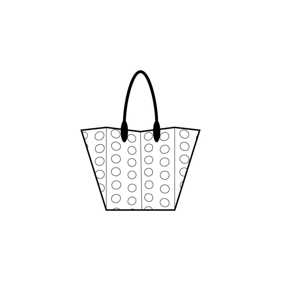 señoras bolso vector icono ilustración