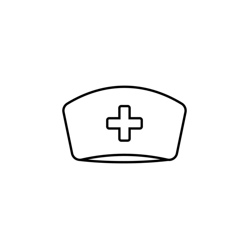 nurse hat vector icon illustration