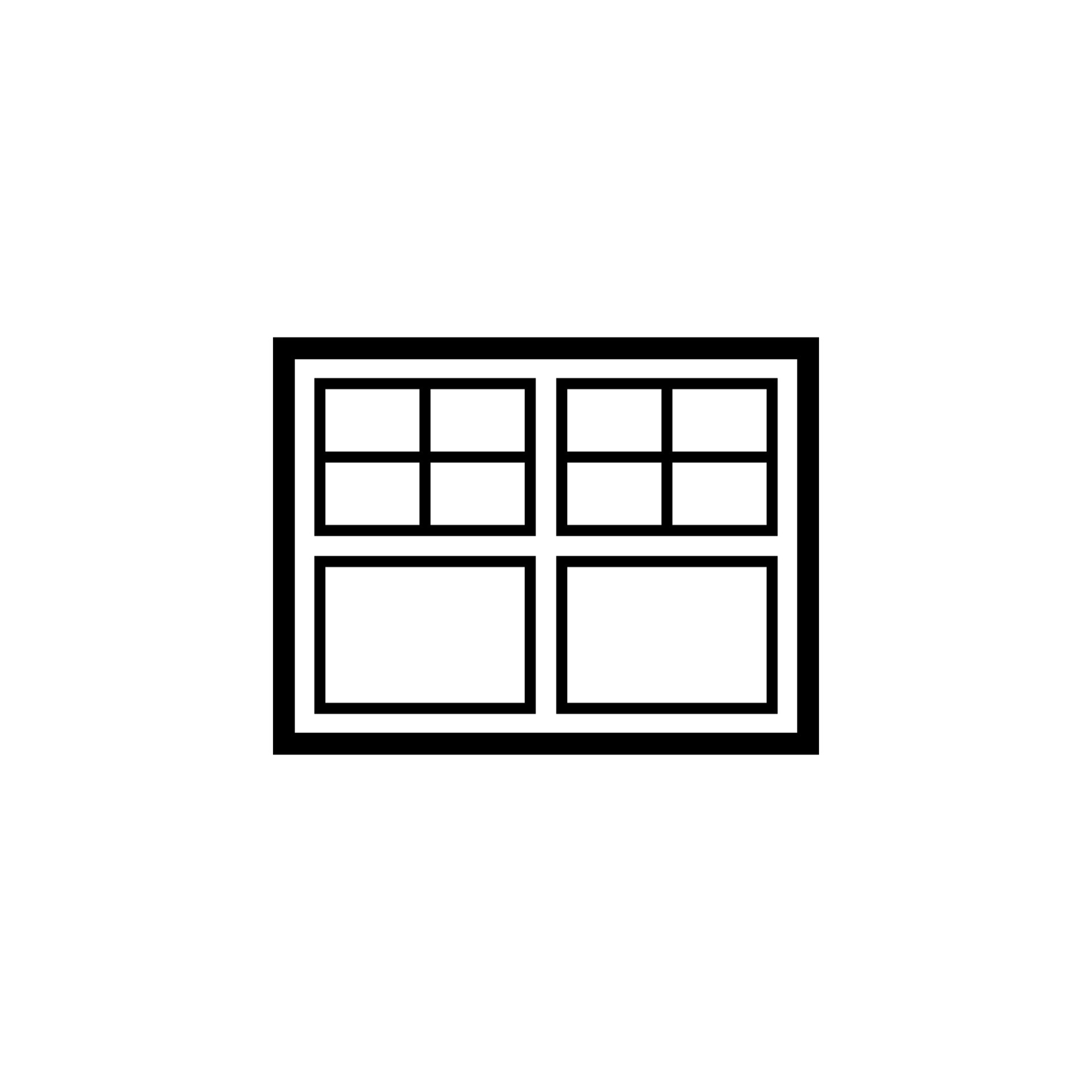 double window vector icon illustration 23288718 Vector Art at Vecteezy