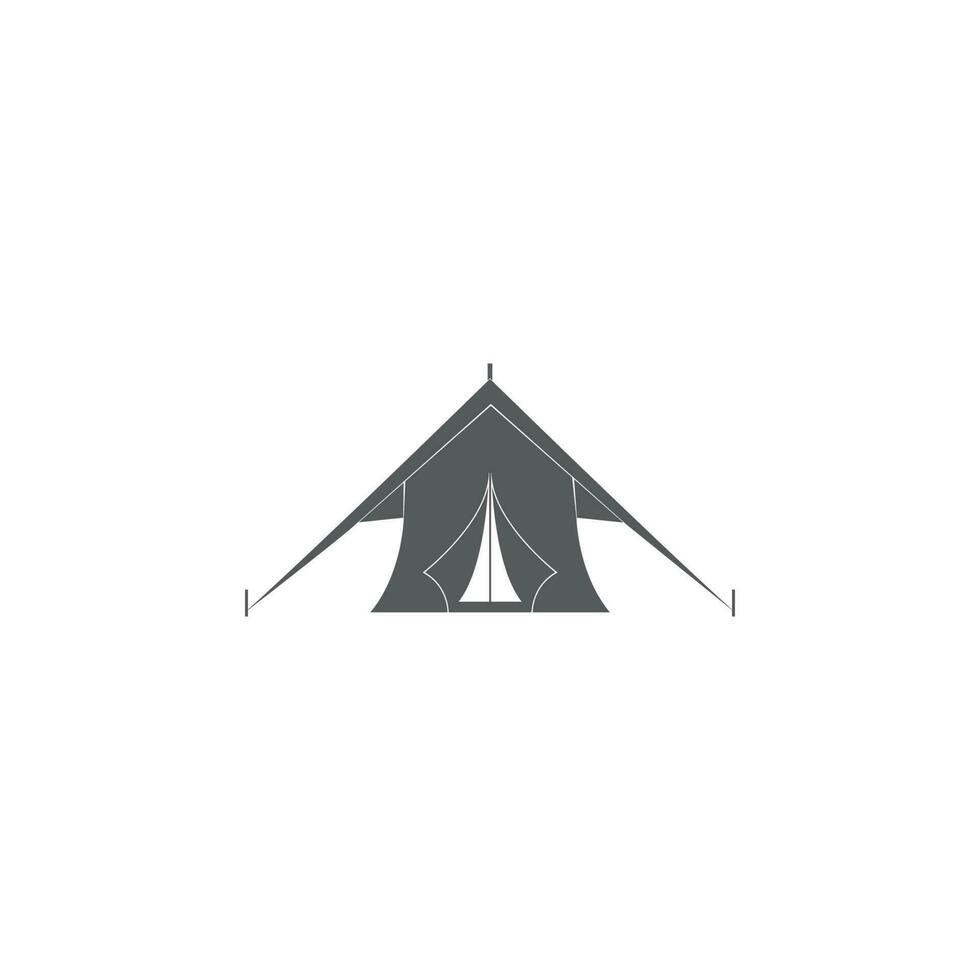 tent vector icon illustration