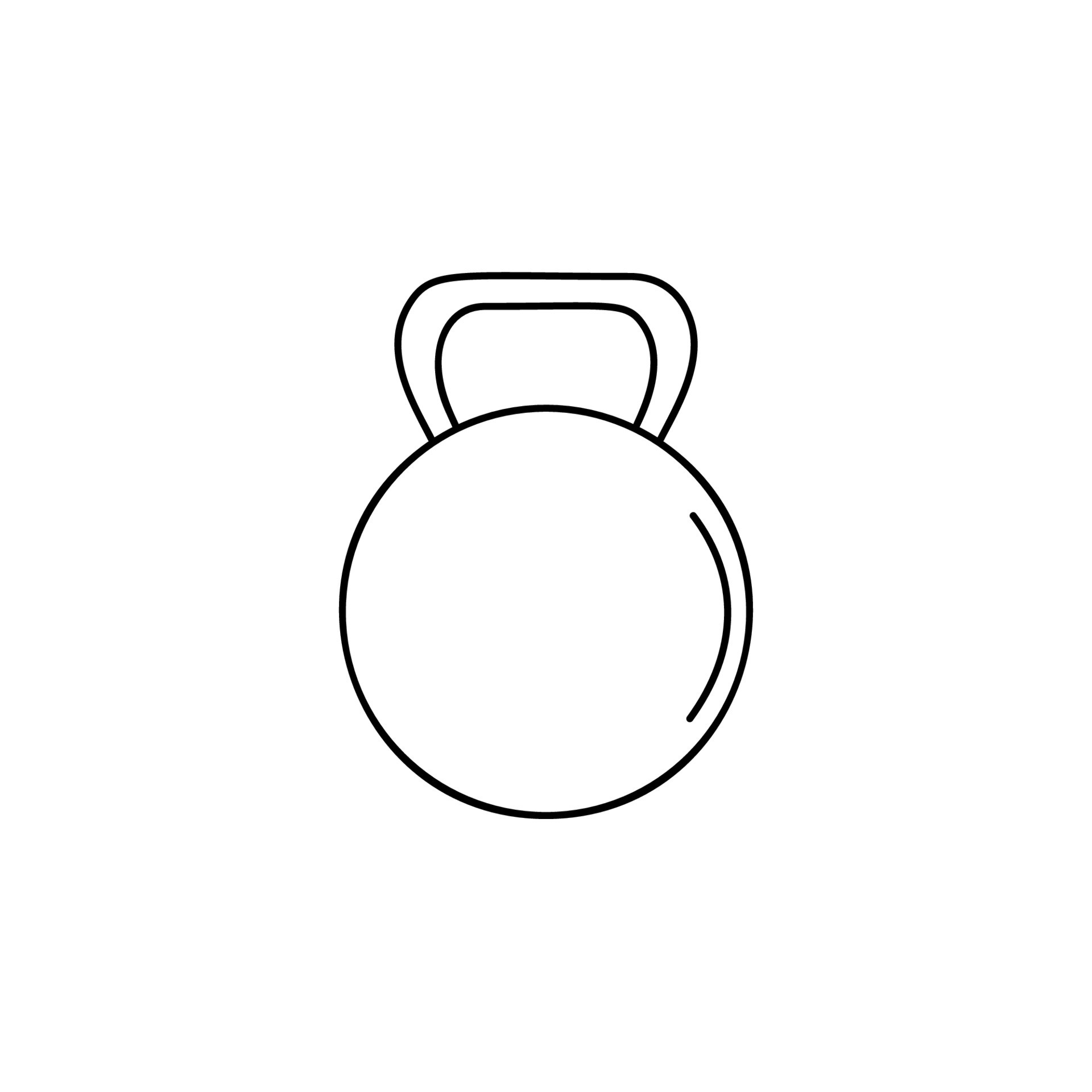 Dumbbell line vector icon illustration 23288870 Vector Art at Vecteezy