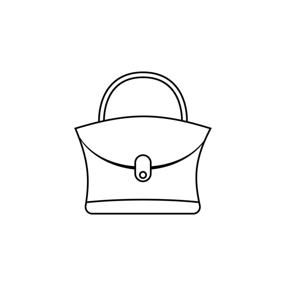 ladies handbag vector icon illustration