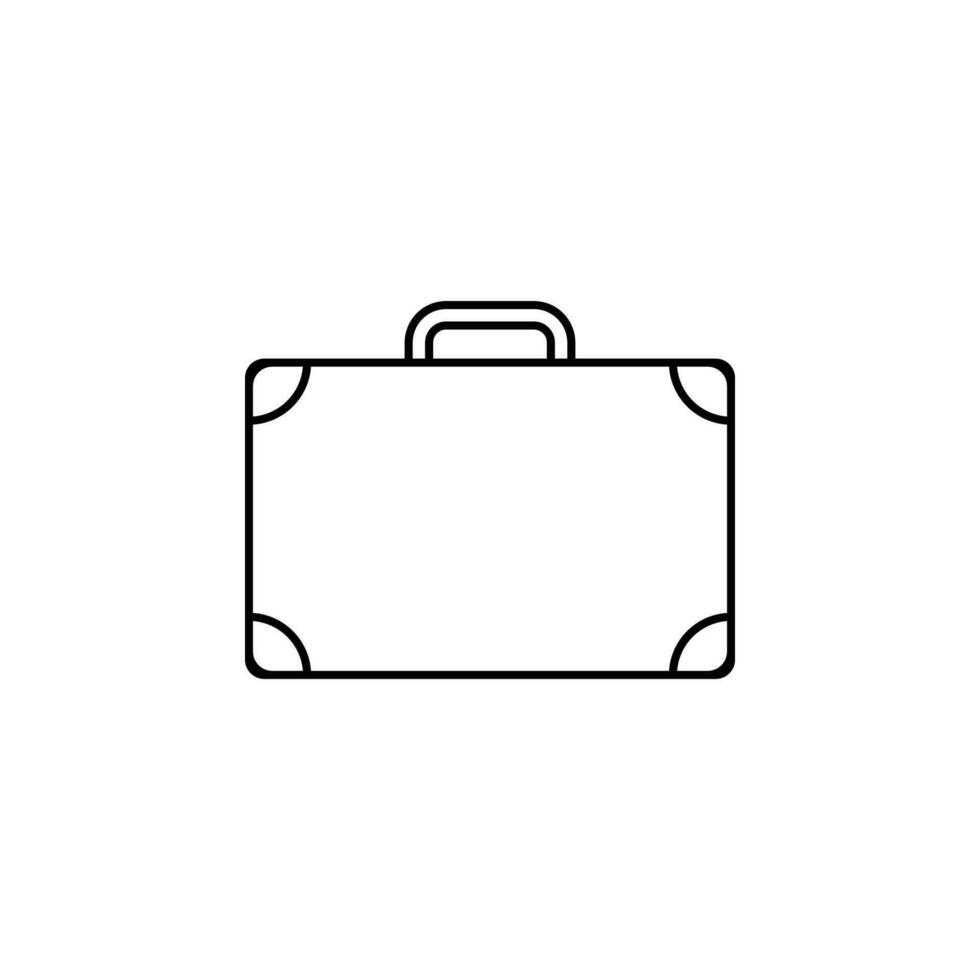 Suitcase vector icon illustration