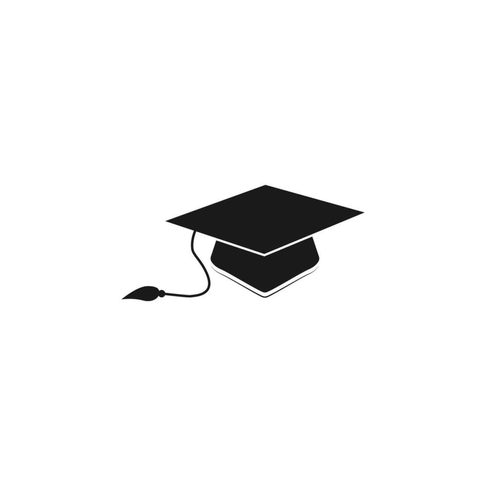 Graduation cap vector icon illustration