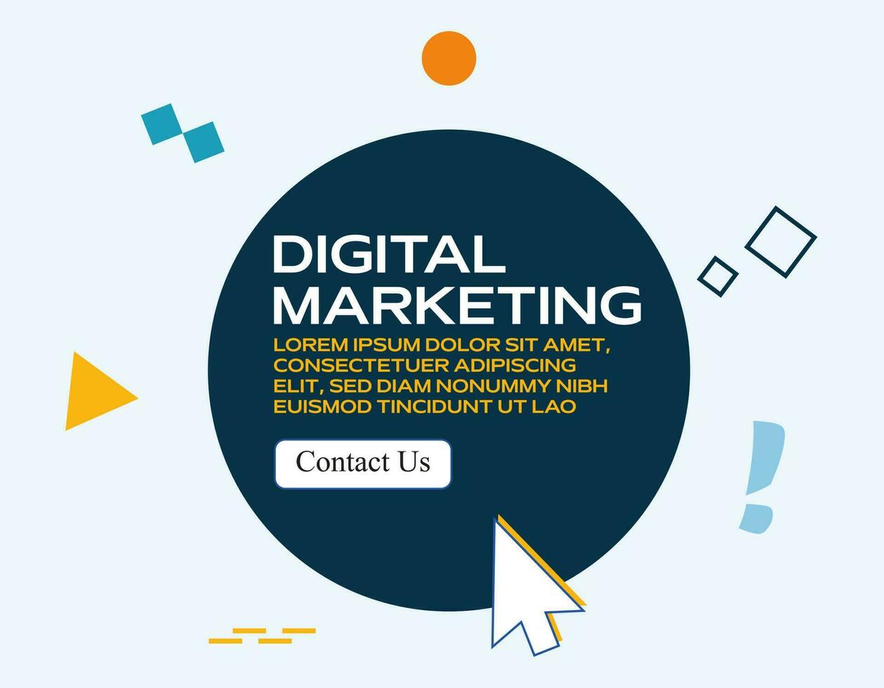digital márketing elementos con espacio para texto, buscar motor mejoramiento social medios de comunicación modelo diseño vector