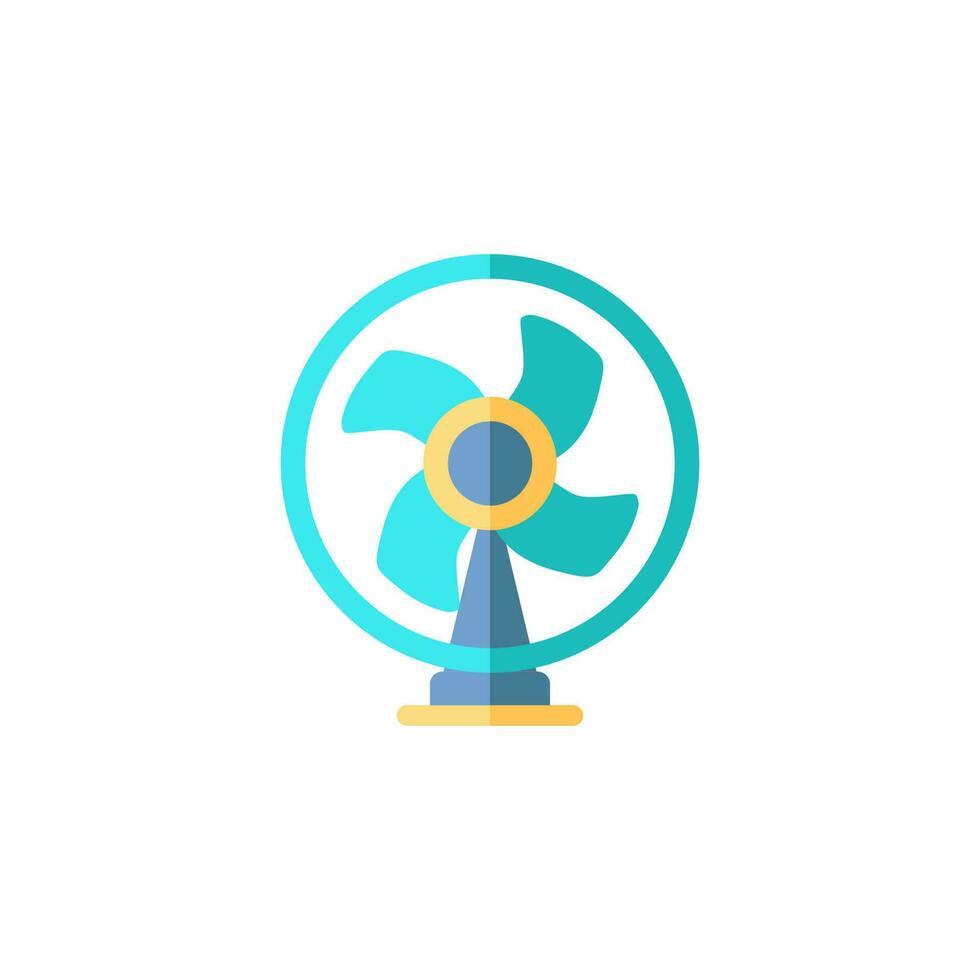 fan simple icon flat design vector