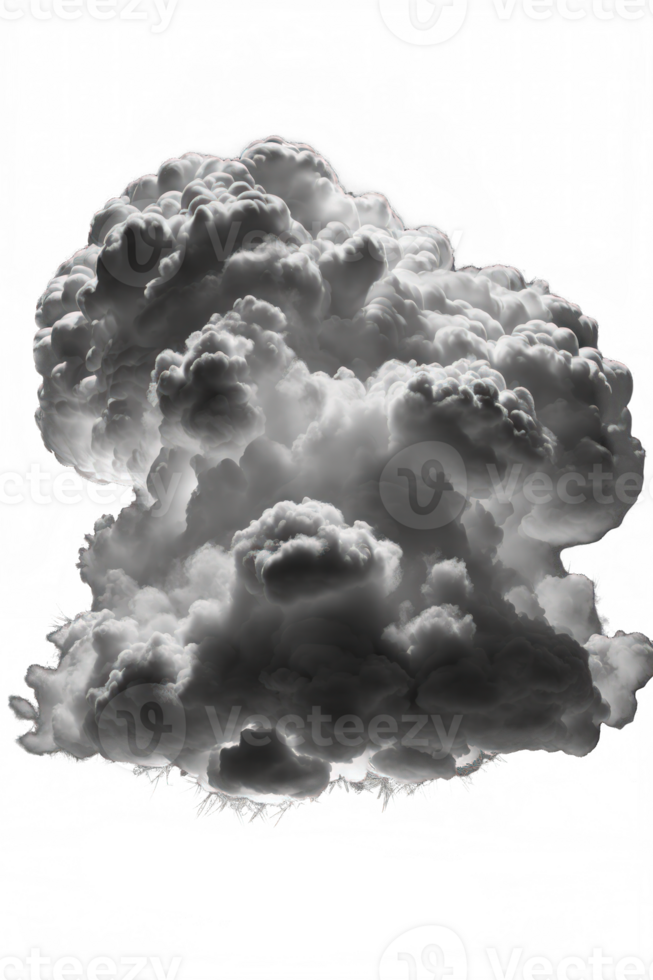 Questo Immagine vetrine un' collezione di morbido e soffice bianca nuvole quello apparire per essere librarsi con grazia su un' traslucido o trasparente background.generative ai png