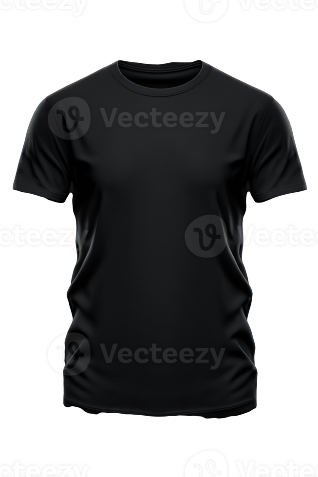 The image depicts a short sleeve t-shirt in a realistic style, displayed on a transparent background. png