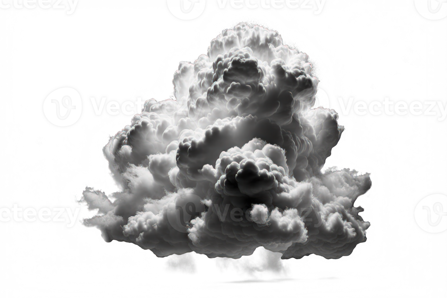 de beeld Kenmerken een mooi Scherm van pluizig wit wolken dat lijken naar vlotter Aan een etherisch, transparant achtergrond.generatief ai png