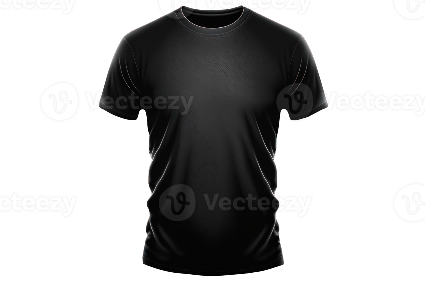 This image depicts a short sleeve, realistic t-shirt presented on a transparent background. png