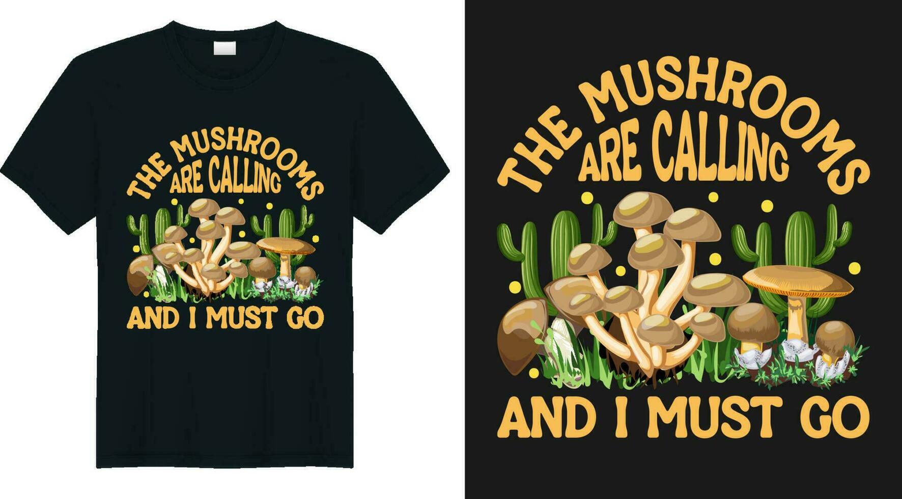 Mushroom grows in the lamp vintage t shirt design vector