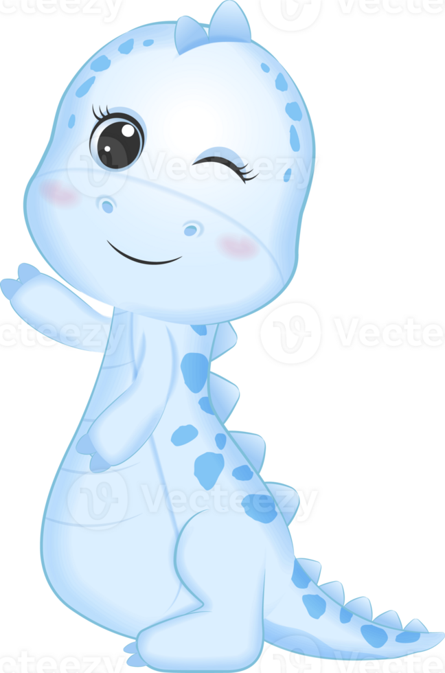 Blue Dinosaur animal wildlife illustration png