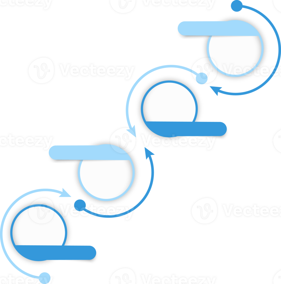 Infographic template with 4 steps png