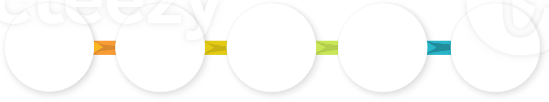 Infographic 5 steps Circular template business data info chart illustration png