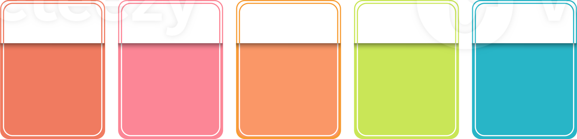Infographic chart rectangle template 7 step business data illustration png