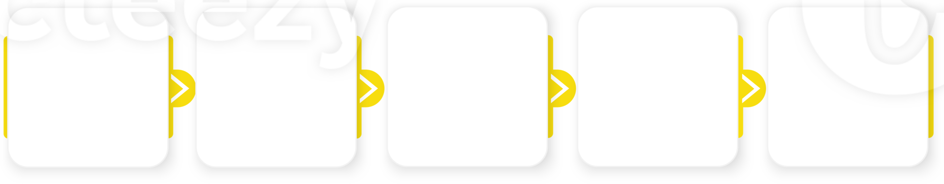 5 steps Square frame Infographic template business data illustration png