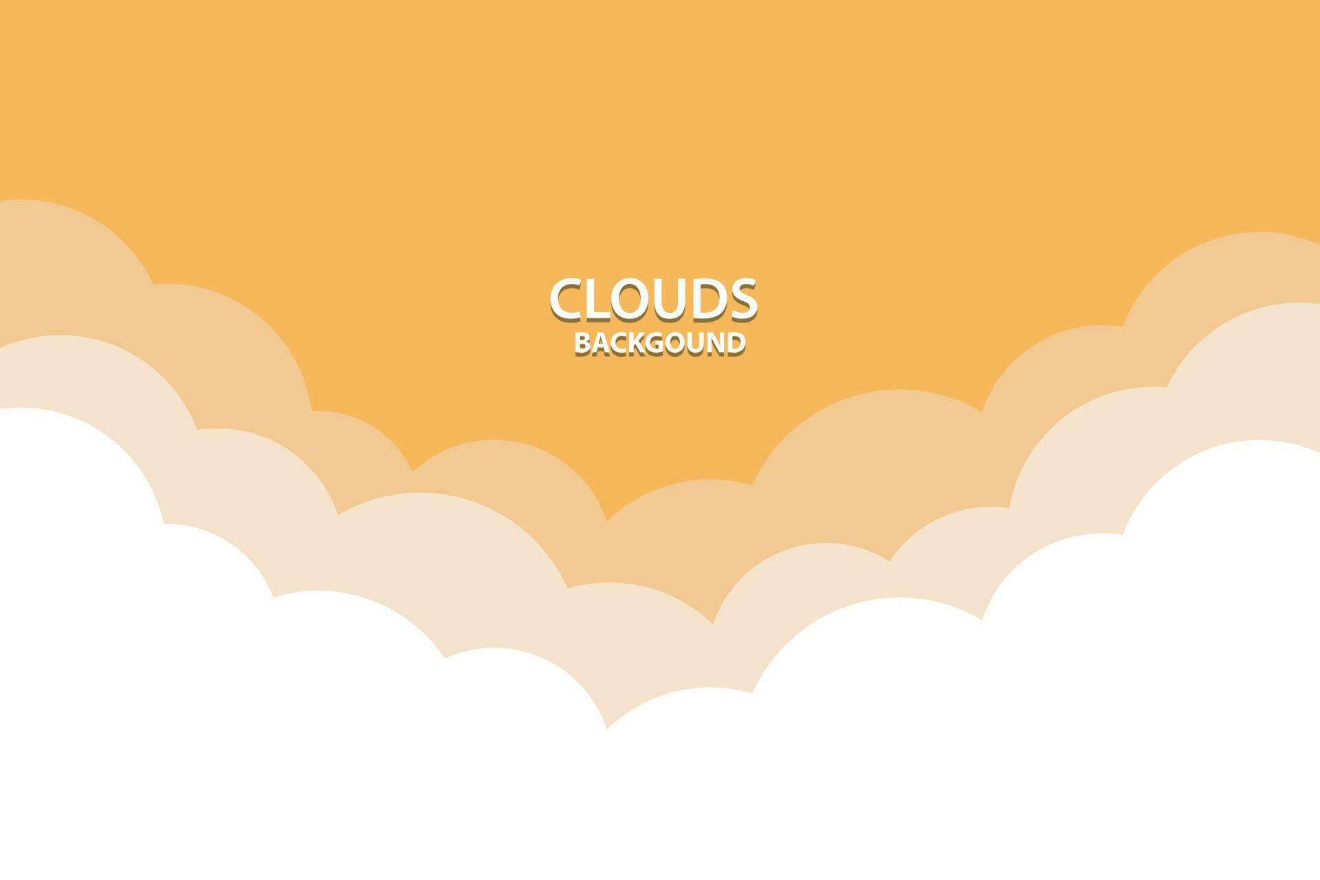 clouds background in orange colors 23290611 Vector Art at Vecteezy