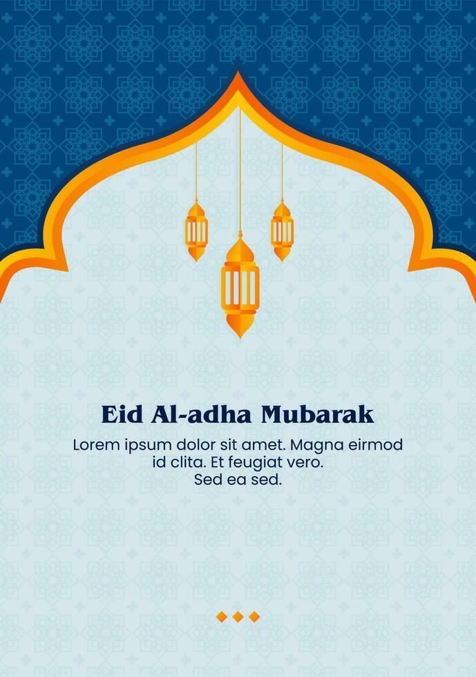 vector poster background for eid al adha mubarak