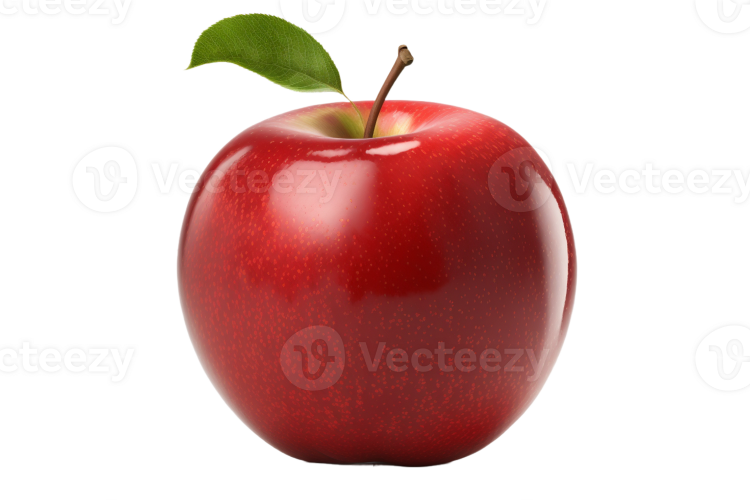 fresh red apple isolated on transparent background. png