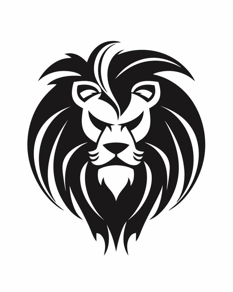 Lion head illustration vector