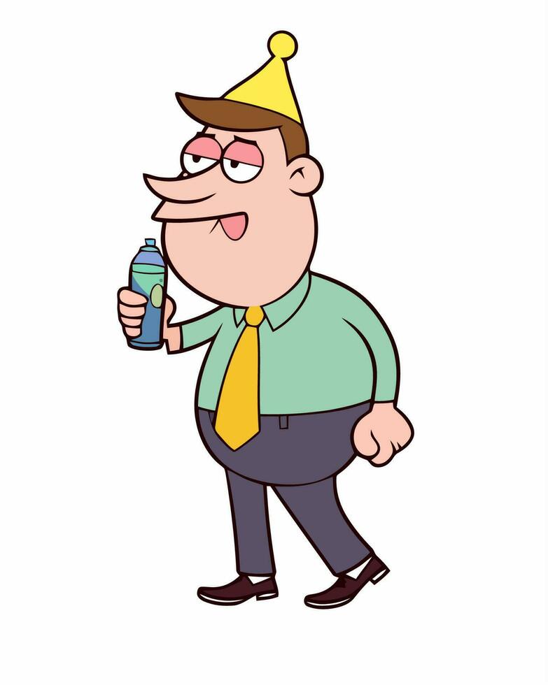 Bored at an office party vector