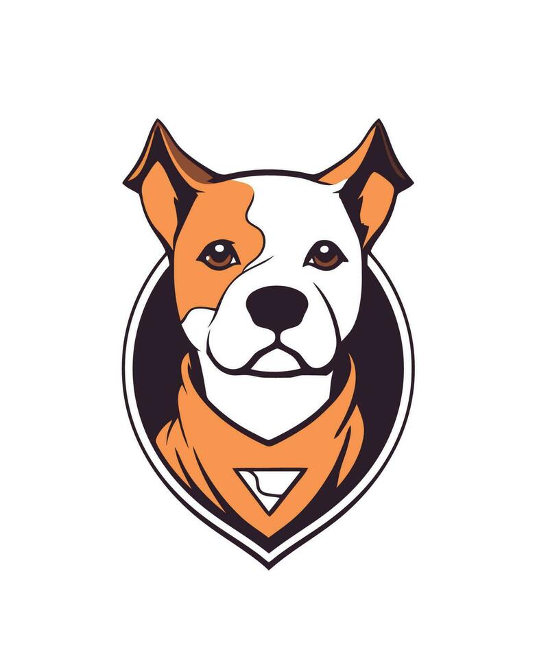 Dog in sweater logo vector