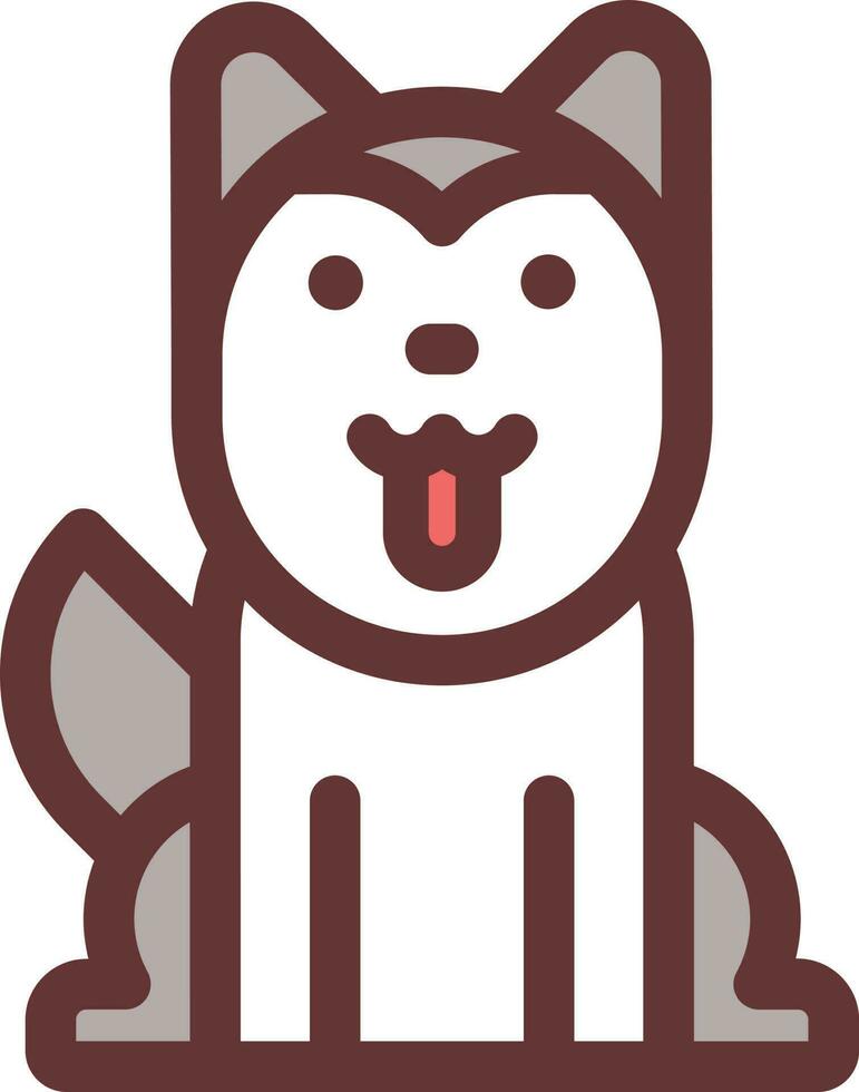 husky illustration vector