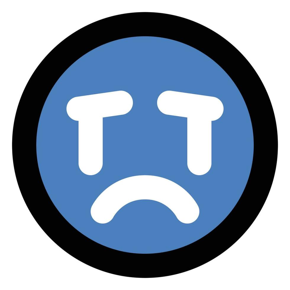 loudly crying face vector